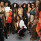 Fashion designer, Fe Noel (C), poses backstage during Harlem’s Fashion Row Celebrates 10th Anniversary Style Award and Fashion Show on September 6, 2017 in New York City.